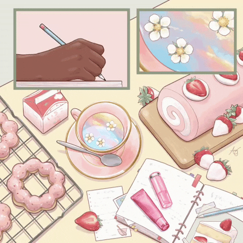 Pink Baking GIF by averyota