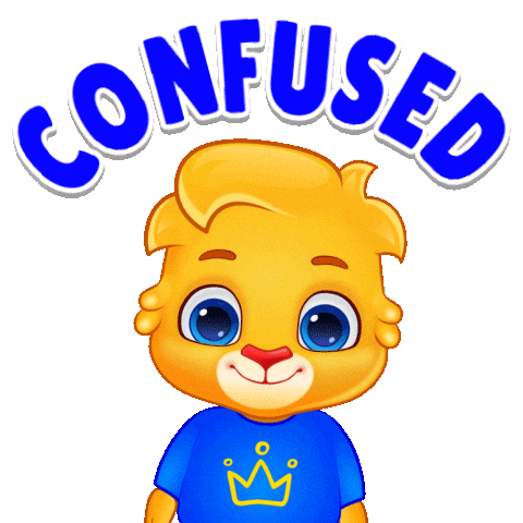 Confused What Happened Sticker by Lucas and Friends by RV AppStudios