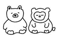 Friends Bear Sticker