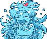 Happy Monster Girl Sticker by Jin