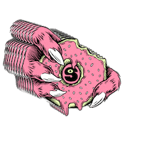 Pink Donut Sticker by Snack Studios