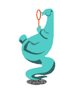 Illustration Dinosaur Sticker by StudioKohl