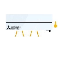 Mitsubishi_Electric_France ac hvac clim mitsubishi electric Sticker
