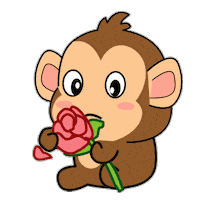 Deromoji monkey deromoji moncu Sticker
