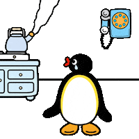 Confused Stress Sticker by Pingu