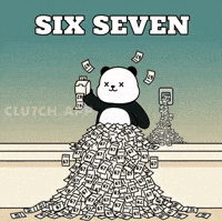 Lucky Number Money GIF by Kanpai Pandas