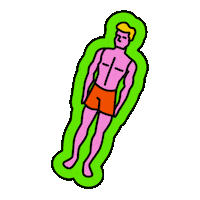 Ken Doll Party Sticker by Batch