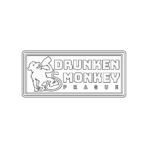 DrunkenMonkeyHostel giphygifmaker prague bar crawl pub crawl Sticker