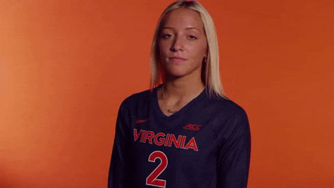 VirginiaAthletics giphyupload uva virginiasports uvavolleyball GIF