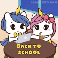 Back To School Study Time GIF by Brave Unicorn
