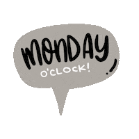 Monday Lundi Sticker