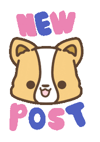 Dog Post Sticker by corgiyolk