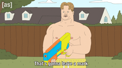 Mark Water Gun GIF by Adult Swim