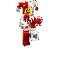 FrankyT_Lego lego medieval jester legocastle Sticker