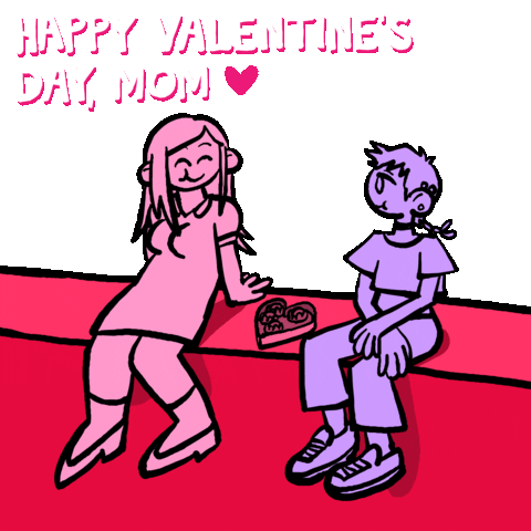 Valentines Day Mom Sticker