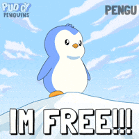Be Free The Mountain GIF by Pudgy Penguins