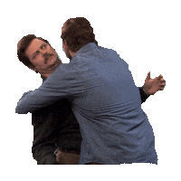 Parks And Rec Hug Sticker by imoji