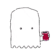 party ghost Sticker by LowResolutionBoy