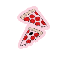 Illustration Pizza Sticker by ABRE