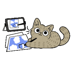 Cat Sticker by meowbox