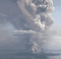 philippines volcano eruption taal volcano GIF