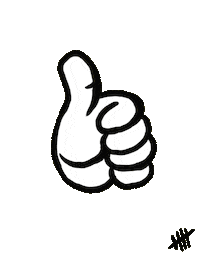 90s thumbs up Sticker by sketchnate