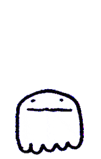 ghost skull Sticker by sketchnate