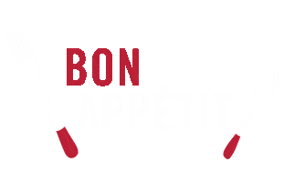 bon appetit eating Sticker by Escoffier Schools