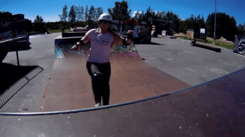 ChicksInBowls giphygifmaker rollerskate rollerskating cib GIF
