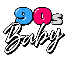 Celebrate The 90S Sticker by Paula Baines