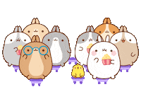 Happy Fun Sticker by Molang