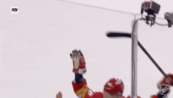 Happy Calgary Flames GIF by NHL