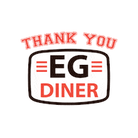 EGDINER thankyou thank diner eg Sticker