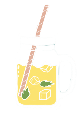 Summer Drink Sticker
