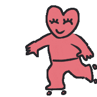 Heart Falling Sticker