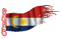 MelindaLooi mask flags sabah kualalumpur Sticker
