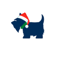 Dog Christmas Sticker by Ferrioni