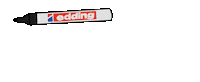 Mustache Sticker by edding