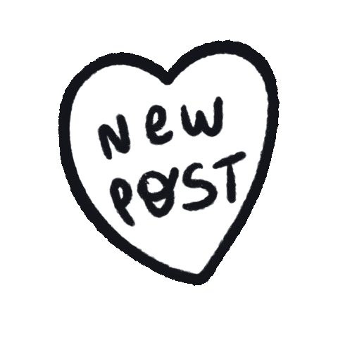 black and white love Sticker