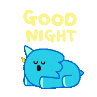 Sleepy Good Night Sticker by DINOSALLY