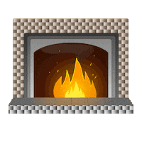 Yule Log Fire Sticker by Sweet Hospitality Group