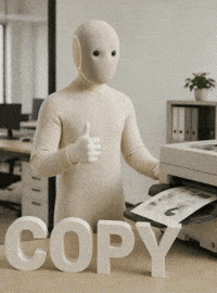 Ai Copying GIF by 1X Technologies
