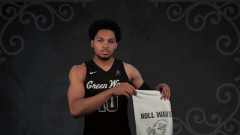 mens basketball dance GIF by GreenWave