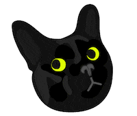 Black Cat Facepalm Sticker