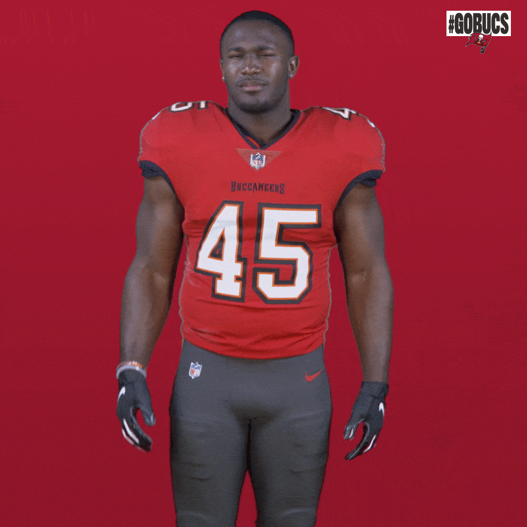 Football Shrug GIF by Tampa Bay Buccaneers