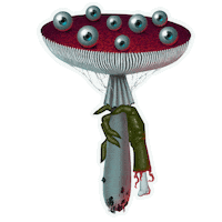 Inkvisiblemoon halloween sticker eyes spooky Sticker