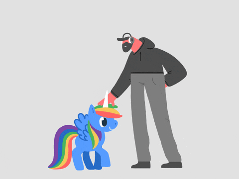 man rainbow GIF by Lobster Studio