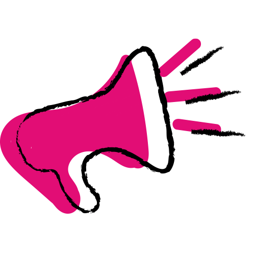 les-semillantes giphyupload rose megaphone lessemillantes Sticker