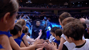 high five new york knicks GIF by NBA