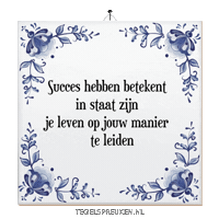 Verandering Succes Sticker by Tegelspreuken.nl